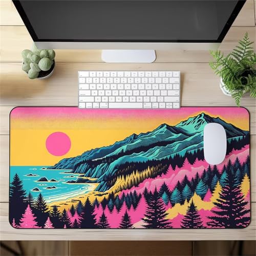 Tapis de souris gamer de haute precision grand format 800x400 ocean