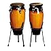 Conga Drum Set 10” & 11” with Adjustable Stand – Portable Durable Wood Percussion Drums for Live Performance, Studio Recording, Acoustic Sessions, Latin Music, Practice, Jam Sessions, Musicians