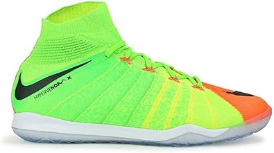 Nike Mens Hypervenomx Proximo II Dynamic Fit Indoor Soccer Shoes Electric Green/Black/Hyper Orange Soccer Shoes