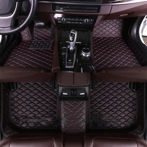 Tapis de sol voiture pour Cadillac ATS 2013-2014 sur mesure noir et rouge