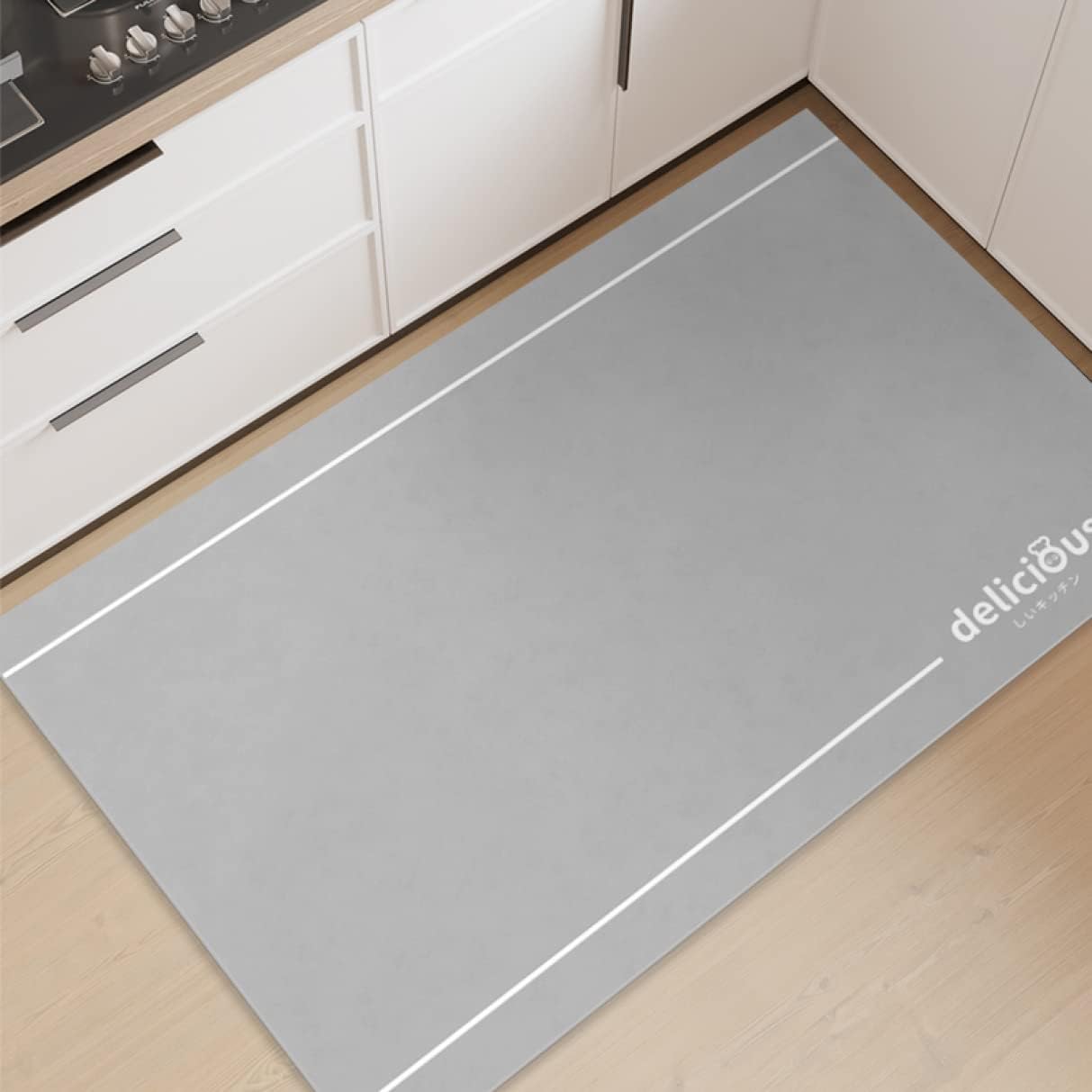 防水 キッチンマット 北欧風 ずれない 拭ける 台所マット ロング 120 100*120cm 150 180 PVC製 はっ水 大