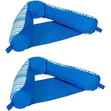 Big-Joe Kona Noodle Sling Chair Pool Float, Blue, Foam, Floating, Buoyancy Aid, 42.5 x 5 Inches 2 Pack