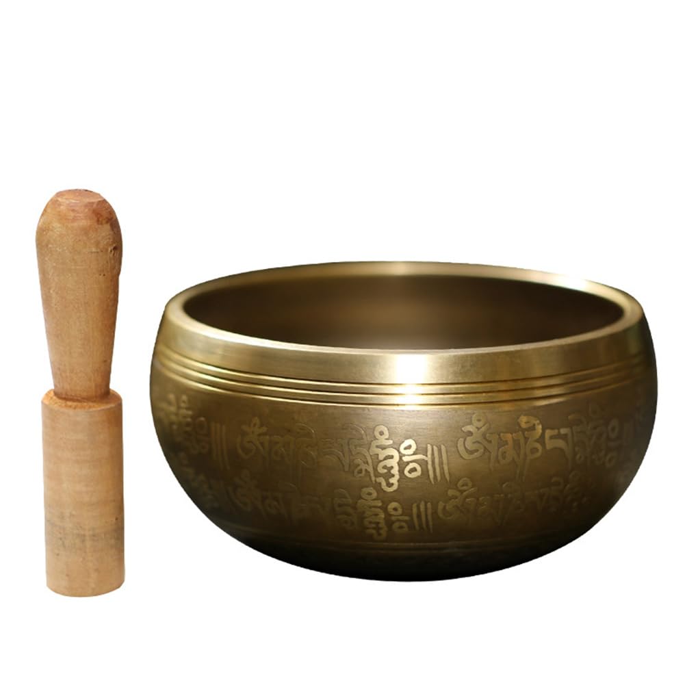 Set di campane tibetane per meditazione, fatta a mano, per yoga, attenzione e meditazione, set di campane tibetane per yoga, rilassamento, donne e