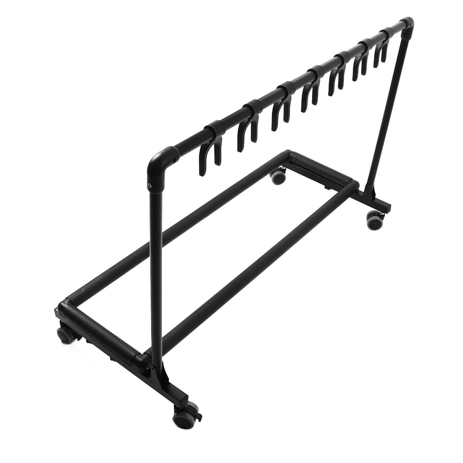 Supporto Multi Chitarra in Metallo con Ruote, Espositore Multiplo Imbottito in EVA per Negozi, Supporto Stabile per Rack per Chitarra FL 3W (Metallo+EVA 3)