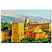Puzzle Spagna Alhambra Palace Castello Charles V Granada Andalusia Puzzle da 1000 pezzi per adulti e famiglie Regalo di viaggio in legno Souvenir 30x20 pollici
