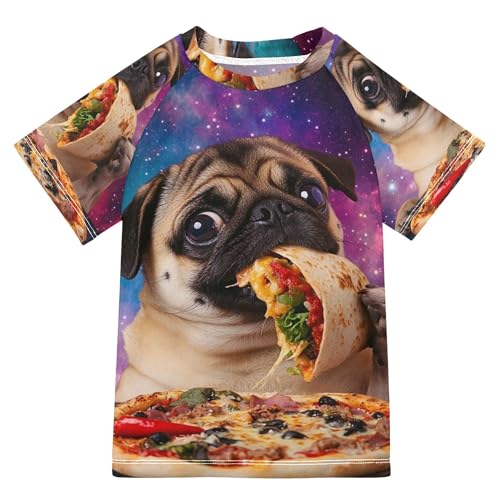 Boys Rash Guard Swim Shirt Toddler Short Sleeve Swimwear UPF 50+ Quick Dry Rashguard Shirt