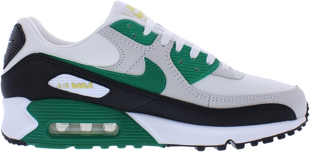 Nike Air Max 90 Men's Shoes (FB9658-102,White/Black/Malachite) Size 8