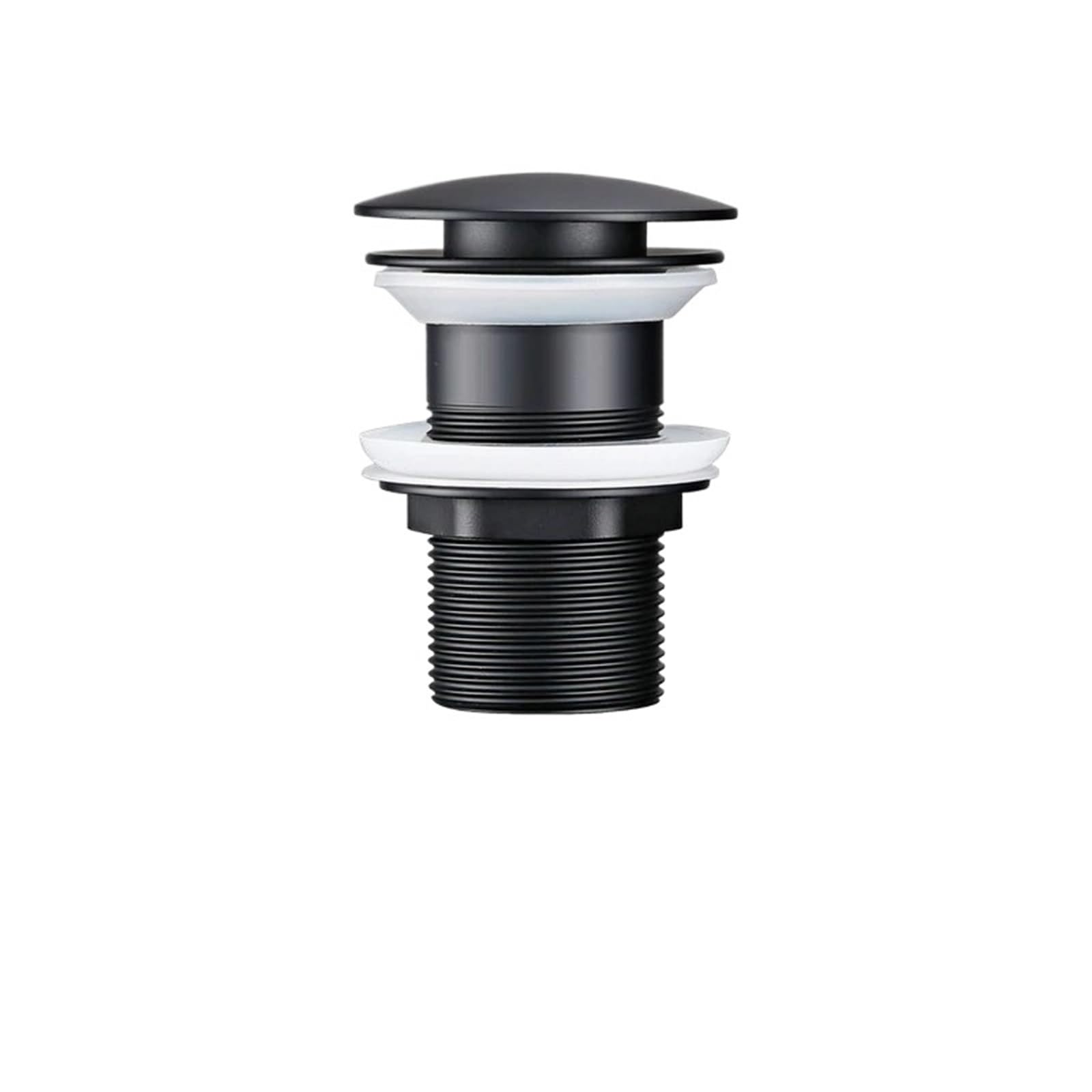Rtbvghjik Black 1 Basin Sink Drain Waste Pop Up Stopper Push Button Bathroom Faucet Accessories For Bathroom Sinks(Black 1)