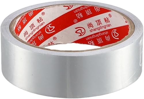 Miniatura 9 de Cinta de papel de aluminio, Cinta de conducto de aire de aluminio,Aislamiento adhesivo de metal resistente a alta temperatura, Cinta de papel de