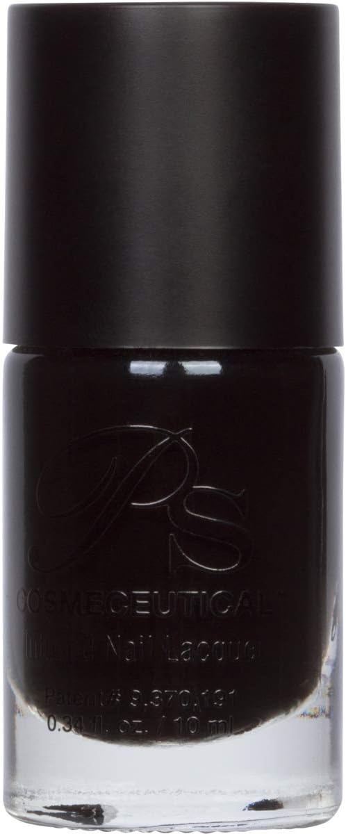 PS Polish All Natural Anti-fungal Nail Polish, Safe Non-Toxic Professional Grade Vegan Nail Polish Lacquer, Best No Chip Polish for Thin, Cracked, Peeling Nails, Manicure, Pedicure (Midnight)