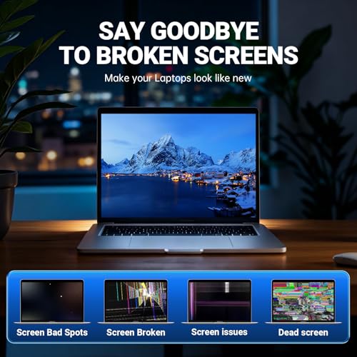 Image of Screen Replacement for MacBook Air M2 A2681 2022 13.6 inch EMC 4074 Full LCD Display Assembly 2560x1664 with Tool Kit (Midnight)