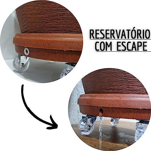 Prato com Roda 25Cm Alpe Amêndoa