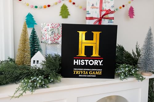 History Channel Trivia Board Game Deluxe Edition with 80s & 90s Expansion Pack - 2400+ General Knowledge Questions. Fun Party Card Game for Adults, Family & Teens in The Pursuit of Trivial Knowledge