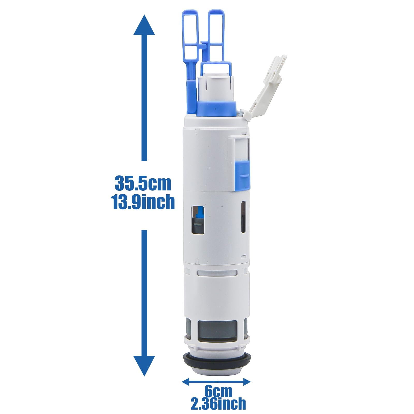 Mécanisme de Chasse d’eau pour Réservoir Encastré, Compatible avec Geberit Type 212, 244.820.00.1, Pièce de Rechange pour Réservoir, Double Chasse, 1 Pièce