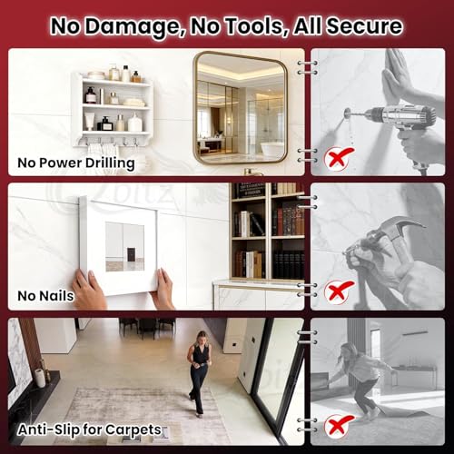 Image of Qbitz Multipurpose Double Sided Tape 3 Meter | Heavy Duty Transparent Adhesive Gel Grip Tape | Washable, Removable, Reusable & Traceless | Strong Wall Mounting Tape for Home & Office (PACK OF 1)