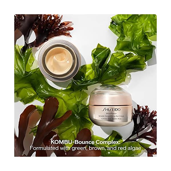 Shiseido Benefiance Wrinkle Smoothing Eye Cream - 15 mL - Visibly Improves Five Types of Eye Wrinkles, Dark Circles & Puffiness - 48-HR Hydration - All Skin Types - Non-Comedogenic