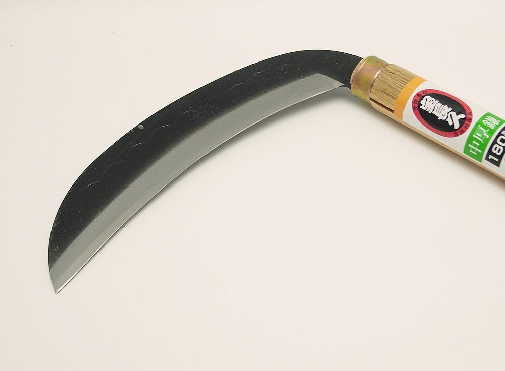 Amazon | 浅香工業 宝長久 中厚鎌 180mm 全鋼 グリップ付 | かま