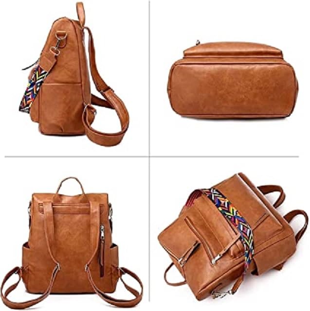 Image of Women High Qulity Multipurpose Backpack Handbag Purse, Travel Backpack Shoulder Bag for Ladies,Girls,Unisex