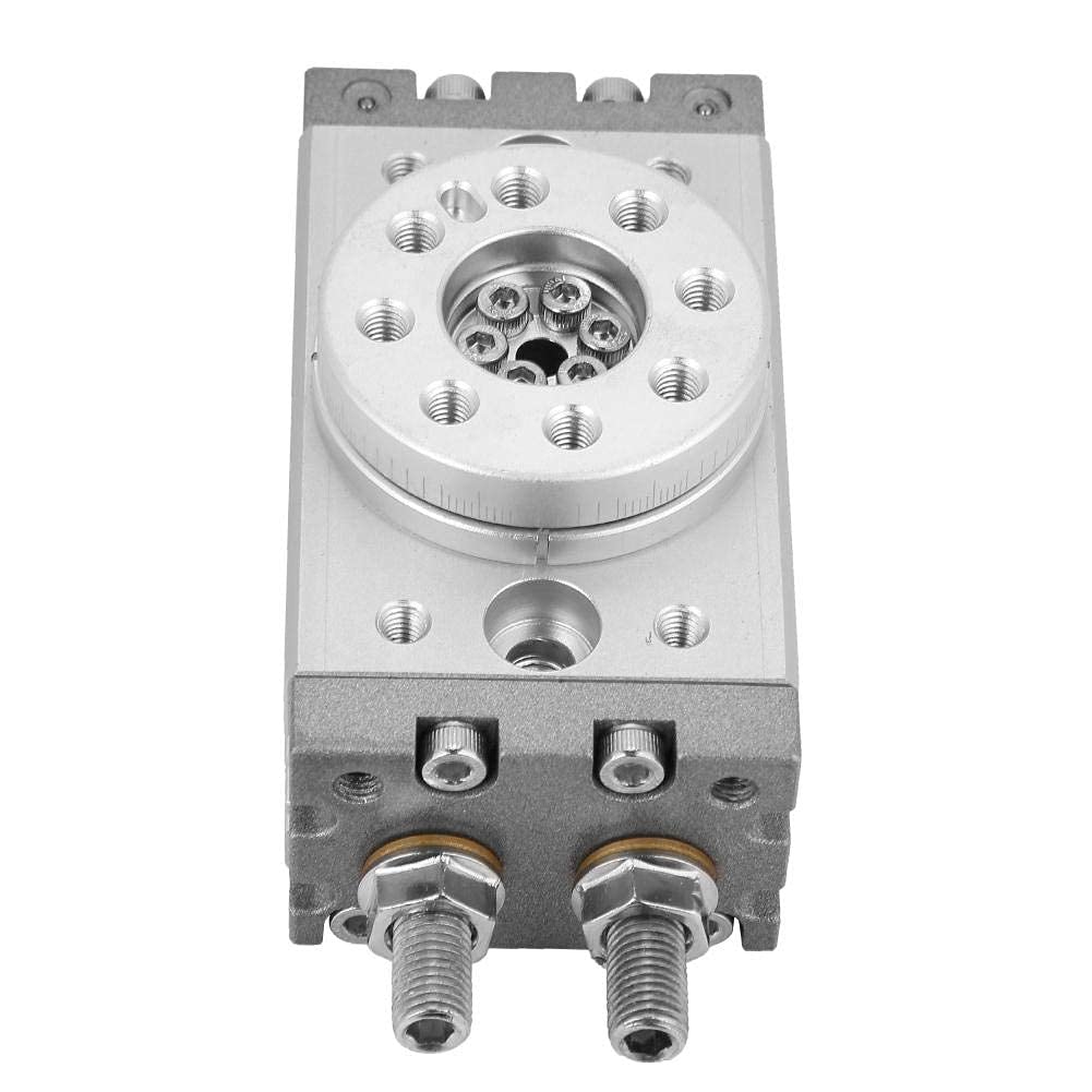 Cilindro neumático rotatorio de 180 grados, cilindro de aire M5, 0.1-1.0MPa, diámetro de 15 mm, rango de ajuste de ángulo 0-180 °, anticorrosivo, anillo magnético incorporado