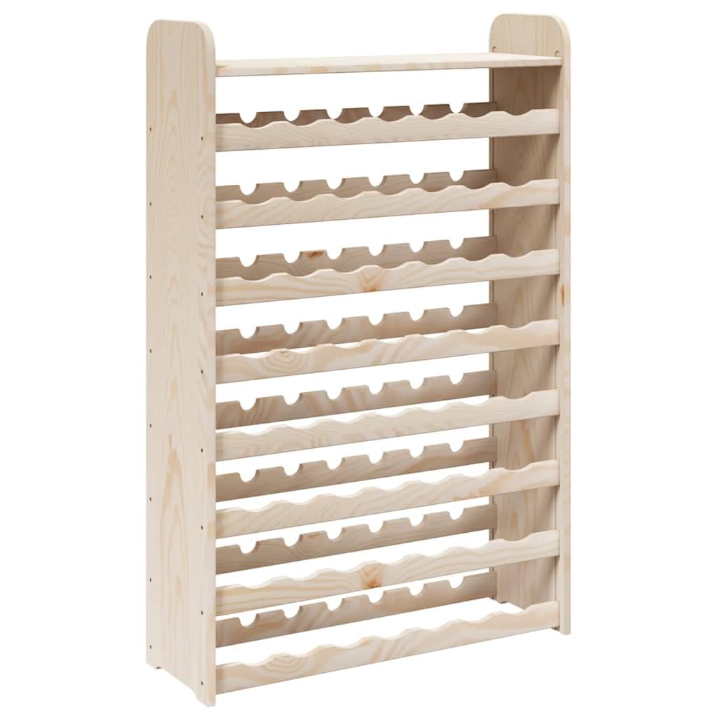 Fengshui Botellero madera maciza de pino 8 niveles 56 botellas