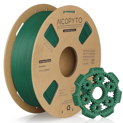 Image of PLA-CF Carbon Fiber PLA 3D Printer Filament 1.75mm 1KG Green