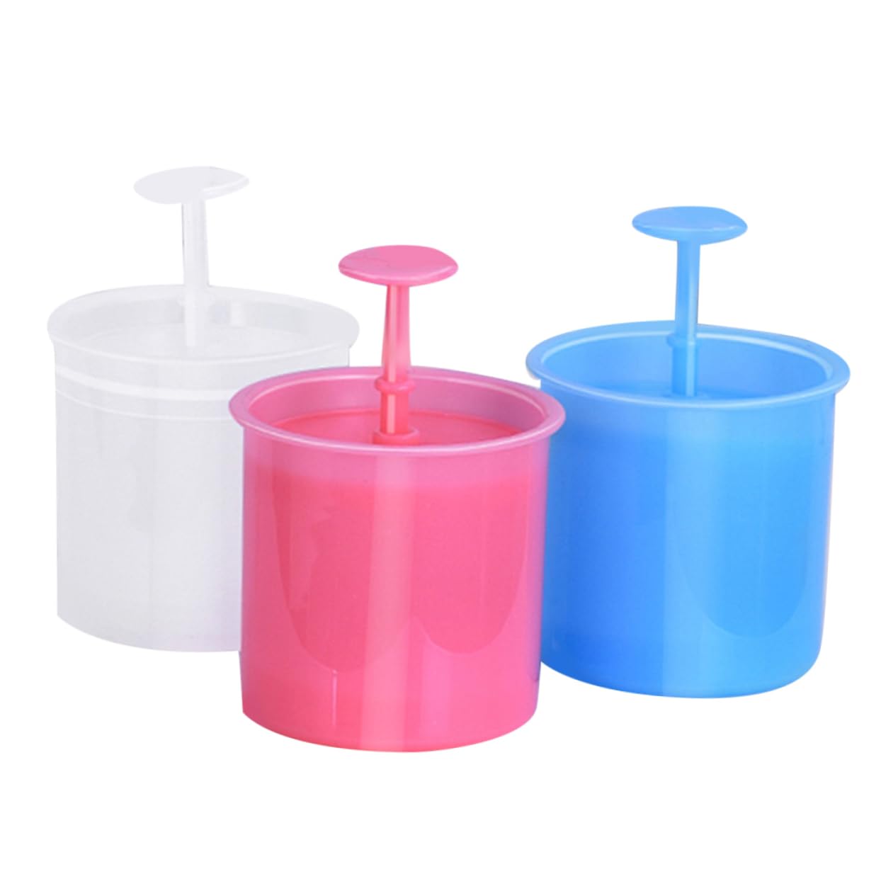 BELLIFFY 3pcs Bubble Maker Facial for Wash Portable Plastic Cup Maker Abs Pp Material Random Color