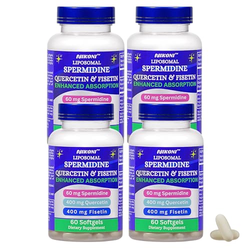 Liposomal Spermidine Quercetin Fisetin Supplement for Healthy Aging