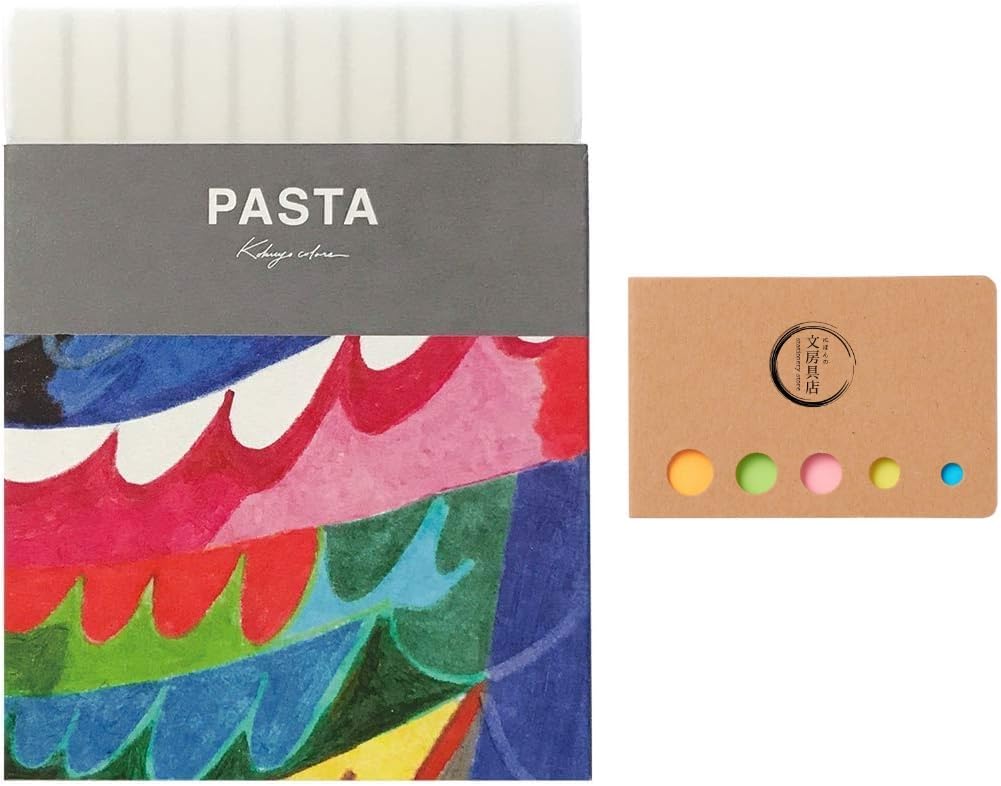 Drawing+ Graphic Marker PASTA (10) with Sticky Notes, Assorted, KE-SP15-10