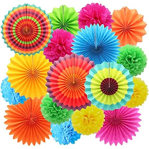 Party Hanging Paper Fan Set, Paper Flower Balls, Birthday Parties, Wedding Events, Holiday Decorations Cover