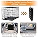 42 Inch Dog Crate Dog Cage for Large Dogs Folding Mental Wire Dog Kennel Outdoor and Indoor with Double-Door Divider Panel Removable Tray and Handle