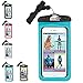 #1 Waterproof Phone Case For iPhone 6+ Samsung Note and large Android phones. SwimCell. Tested to 10m. Easy to Use. Fits Phones Measuring 4"x 7.5".Up to 7 inch Screen. PHBL01 (Blue)