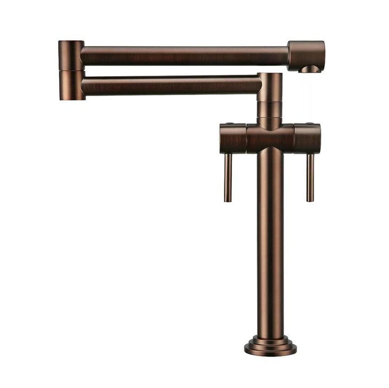 Mooilko Orb Kitchen Faucet Solid Brass Crane For Kitchen Deck Mounted Sink Mixer Foldable Nickel Brushed/Gold/Chrome/Orb/Black Easy To Install(Orb)