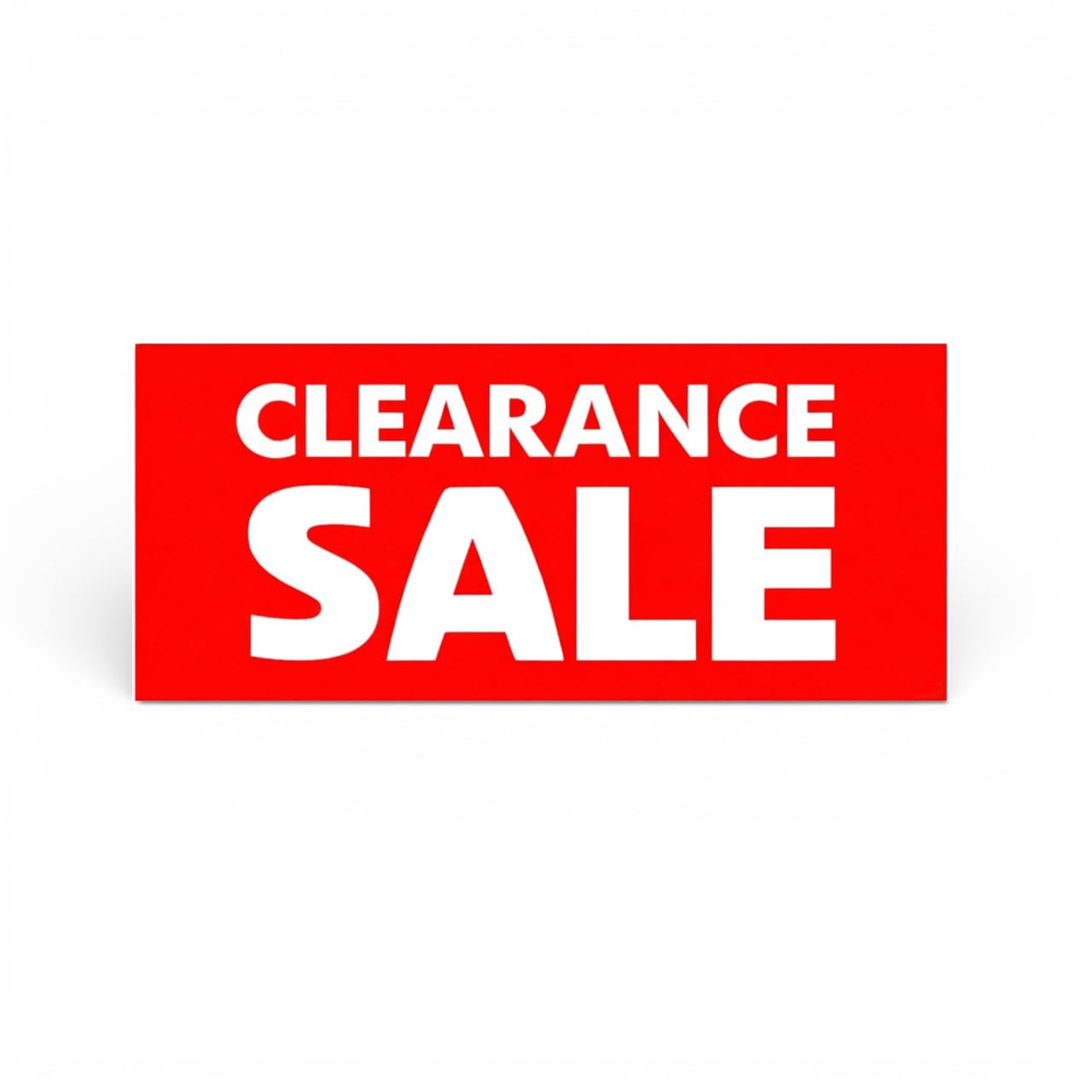3x Discount Style Retail Poster Window Sign 75x30cm Red High Visibility Easy Hang Display