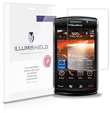 ILLUMISHIELD Screen Protector Compatible with BlackBerry Storm 2 (3-Pack) Clear HD Shield Anti-Bubble and Anti-Fingerprint PET Film