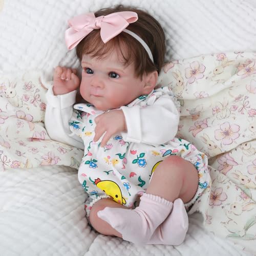 Muñeca Reborn Realista de 18 Pulgadas para Niñas miniatura 4