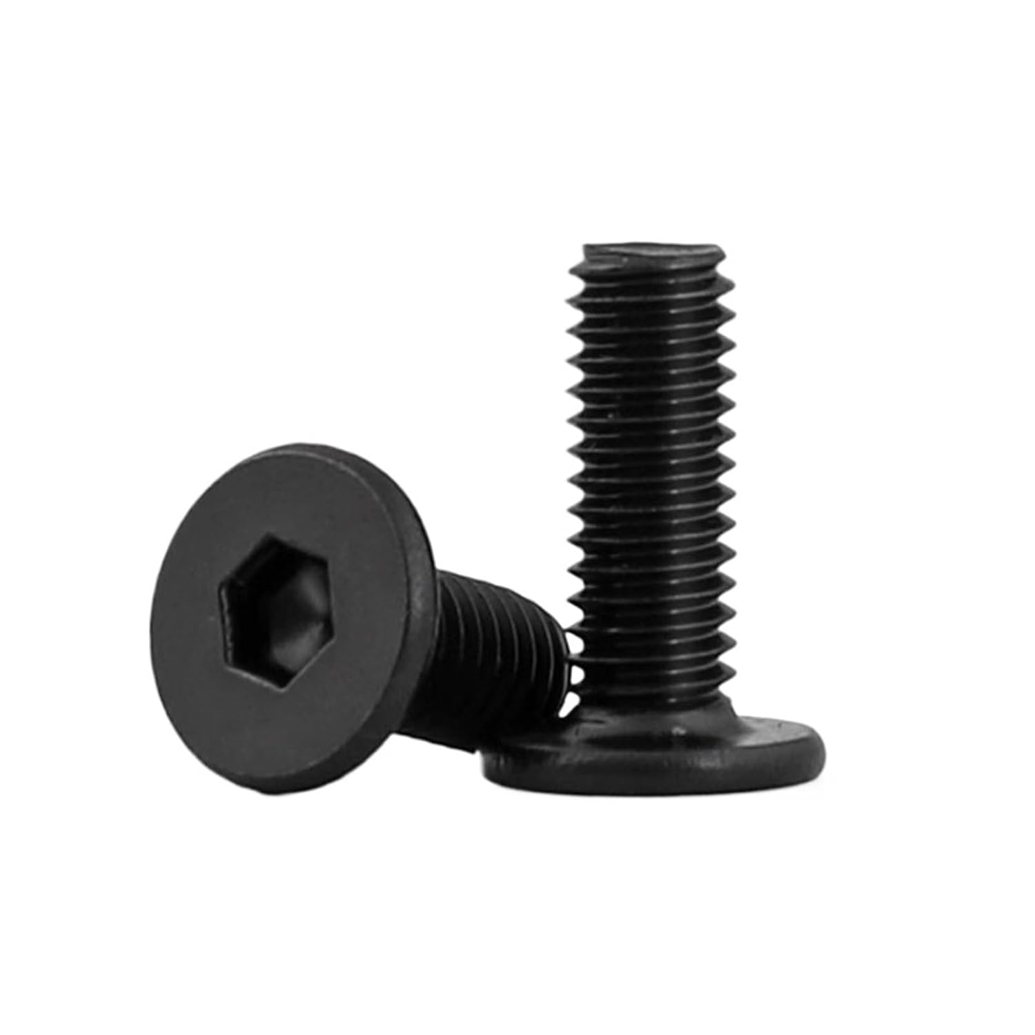 316 Stainless Steel Black M2 M3 M2.5 M3 M4 M5 M6 CM Hexagon Socket Ultra Thin Super Low Flat Head Screws Allen Cap Head Bolts(M4x18mm 25pcs)