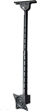 VideoSecu ML405B2 LCD LED UHD Monitor TV Ceiling Mount for Most 19 22 23 24 26 27 28 29 32 39 42 Flat Panel Display with VESA100x100, 75x75, Fit Flat and vaulted Ceiling M0B