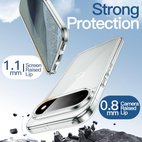 Image of JETech Case for Google Pixel 11 Pro XL, Anti-Yellowing, Clear | Cover Scratch-Resistant, Hard PC Clear Back, Shockproof Protection, TPU Bumper