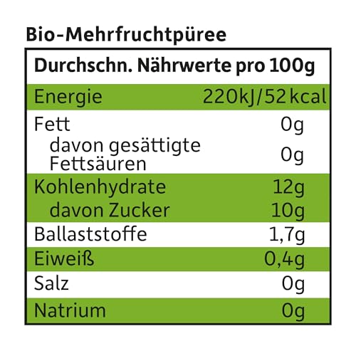 FRECHE FREUNDE Bio Quetschie Apfel, Erdbeere, Blaubeere & Himbeere, Fruchtmus im Quetschbeutel für Babys ab dem 6. Monat, glutenfrei & vegan, 6-er Pack (6 x 100g)