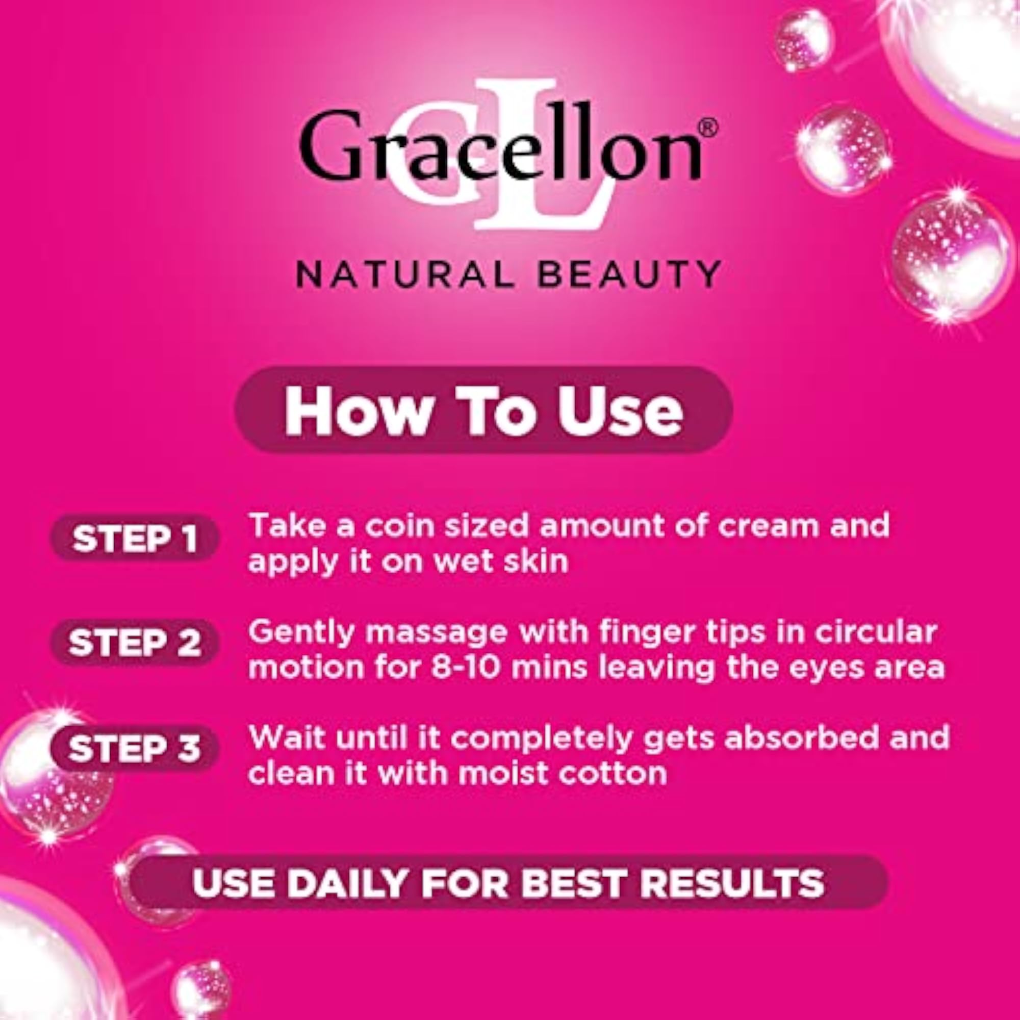 Skin Whitening Face & Body Massage Cream, Instant Lightening