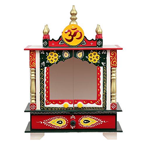 Temple de maison en bois blanc autel de méditation pour salon zen