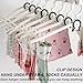 H&W 8Pcs Plastic Clothes Hangers with Clips and 1Pcs Closet Organizers and Storage,Foldable Coat Hangers Heavy Duty,Sturdy Collapsible Clothes Hanger Organizer with 8 Holes for Travel Closet