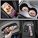 Wunvihay Purple Flower Horse 17 Pcs Car Accessories Seat Covers Full Set Steering Wheel Cover Floor Mats Center Console Pad Cup Holders Seat Belt Pads for Women Men Car Interior Decor