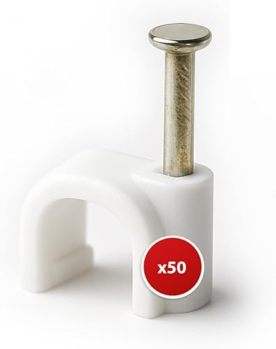 Pasacables Velamp de plástico Blanco, Paquete de 50 Unidades – 4 mm² de diámetro