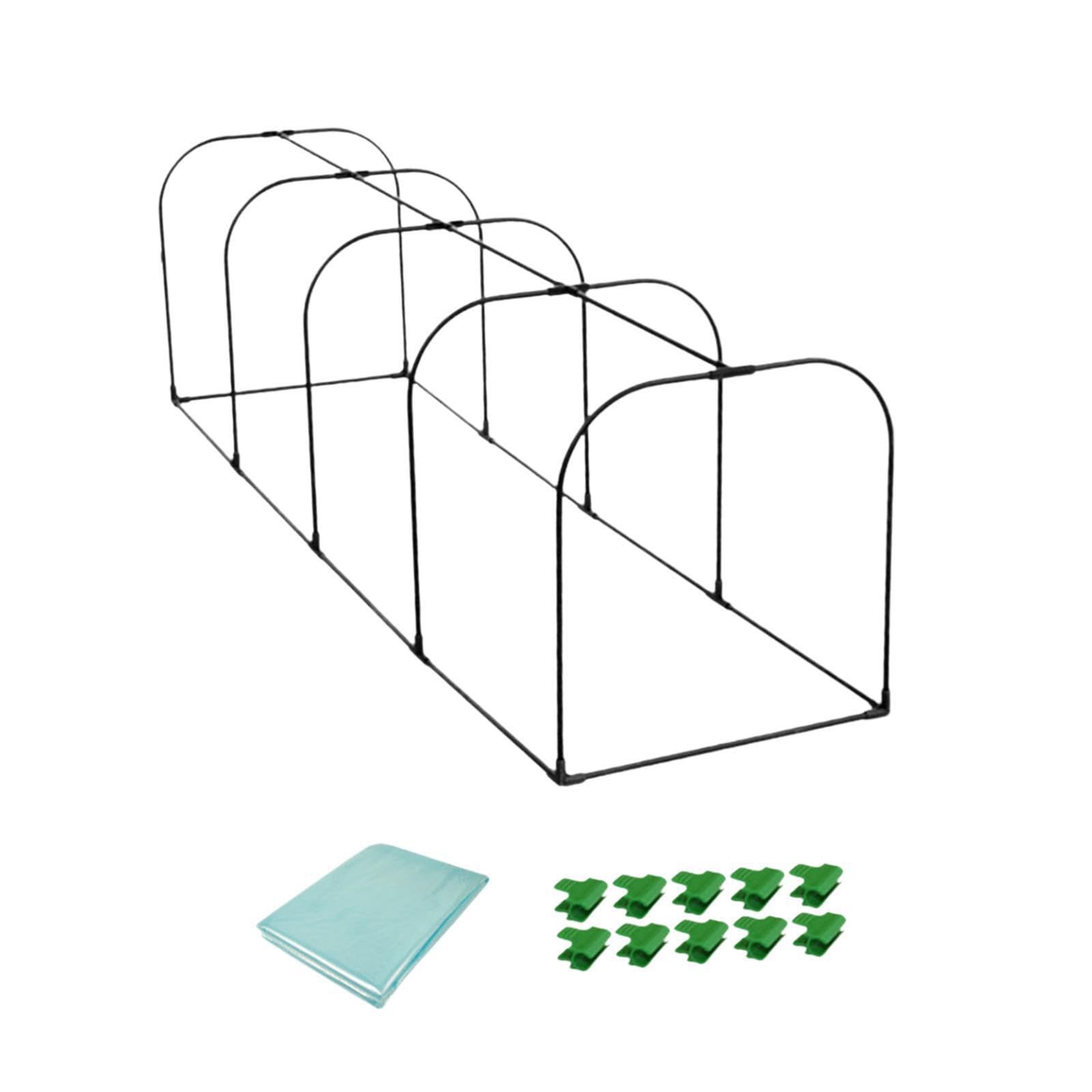 Mini serre portable d'extérieur en fer vert rigide de haute durabilité