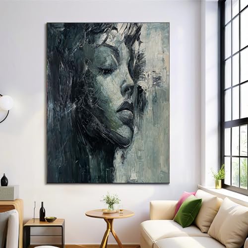 Cuadros decorativos de retratos realistas al óleo con láminas de alta calidad de 60x90 cm