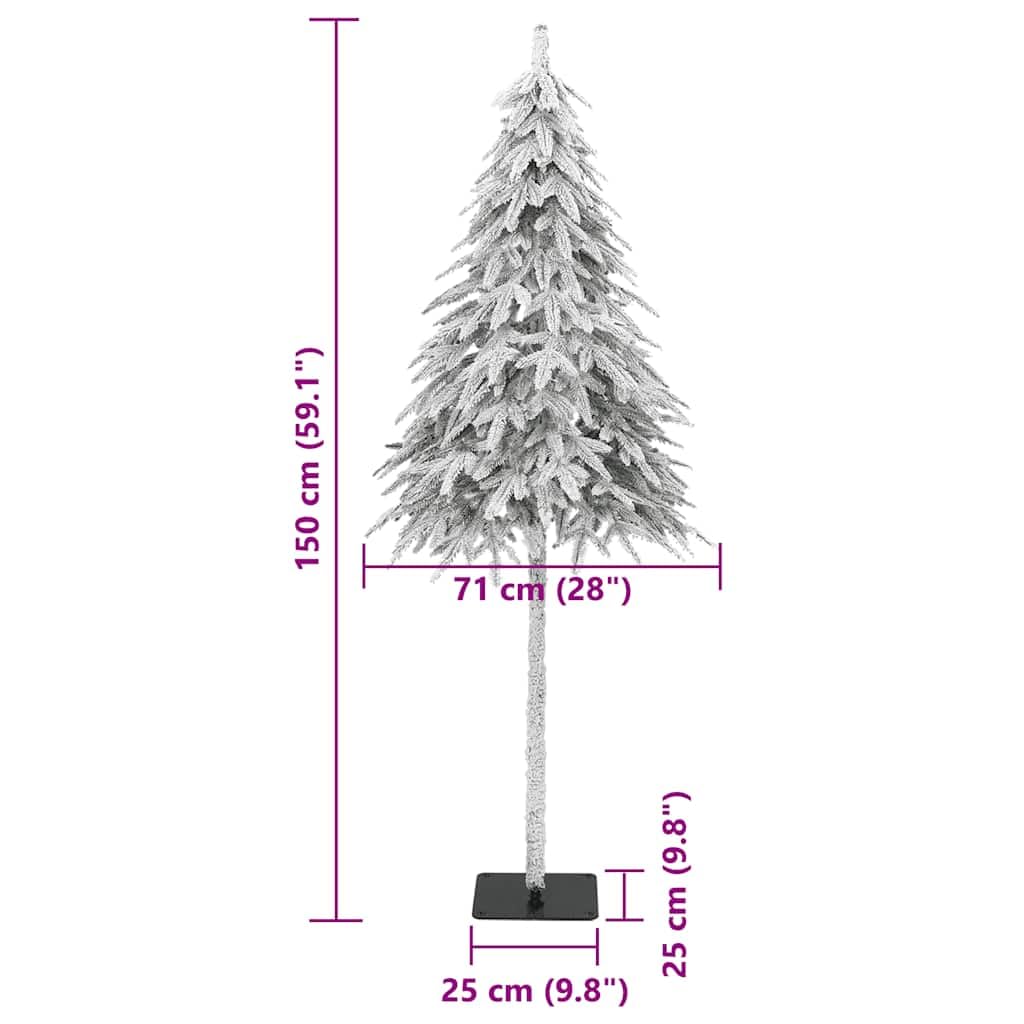 vidaXL Sztuczna choinka z flokowanym śniegiem 150 cm