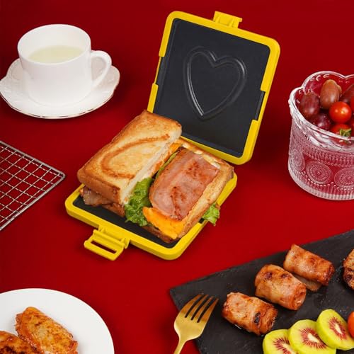 Tostadora de microondas de silicona con bandeja antiadherente para panini y sándwich 4
