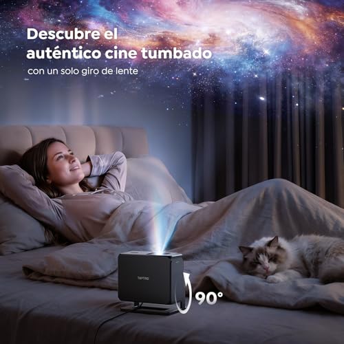 Miniatura 7 de Proyector 4k Google Tv Official Apps Auto Focus Keystone Proyector Portatil App Integrada Control Del Lenguaje 1080p Fhd Nativo,Wifi 6 Bluetooth Smartproyector Para Movil Exterior Cine En Casa Techo