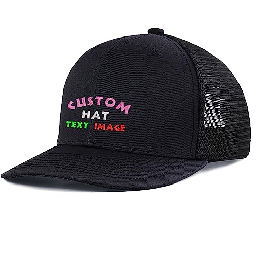 Valueon Mesh Trucker Caps with Embroidered Logo Black